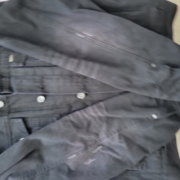 Rare obey denim jacket w/faux leather hoodie - Picture 8 of 11